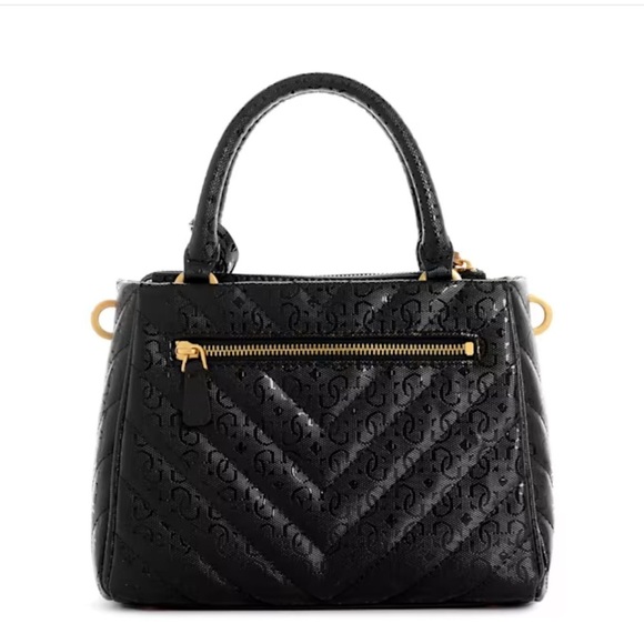 🖤🖤NWT-Guess Jania Quilted Small Girlfriend Satchel and matching Aveta wallet🖤 - Picture 8 of 15
